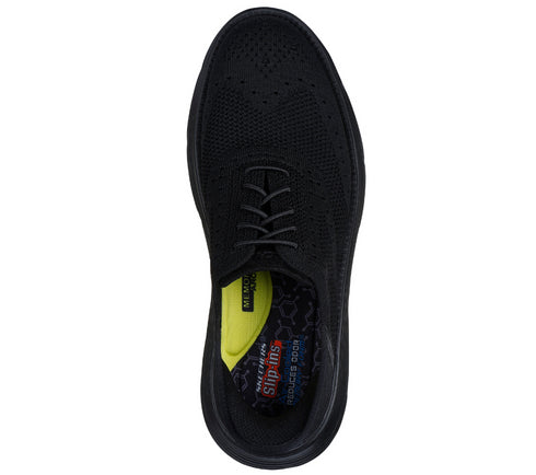 Pantofi sport, barbati SKECHERS GARZA PAMA SLIP-INS 205303-BBK negru, textil